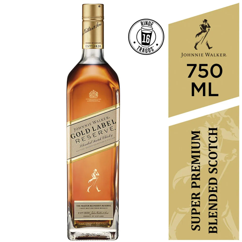 Whisky Johnnie Walker gold label reserve botella 750 ml