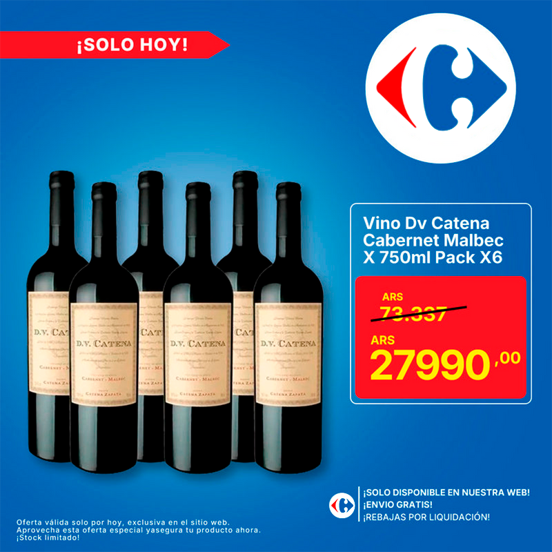 Vino Dv Catena Cabernet Malbec X 750ml Pack X6